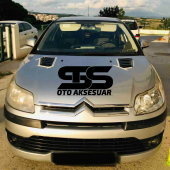 Citroen C4 Uyumlu Piano Black Kaput Üstü Havalandırma Izgarası - 3