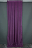 KARDELEN MODEL MOR RENK TEK KANAT Pileli Fon Perde 75*260 cm thumbnail 1