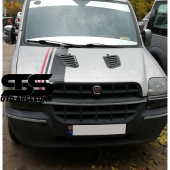 Fiat Doblo Uyumlu Piano Black Kaput Üstü Havalandırma Izgarası - 1