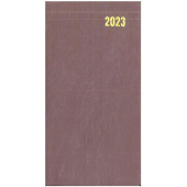 2023 Keskin Color Aylık Cep Ajandası Bordo 9x165 - 1