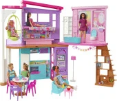 Barbie Tatil Evi (107 Cm), 30Dan Fazla Parçasıyla 2 Katlı, 6 Odalı, Salıncaklı, 3 Yaş Ve Üzeri Hcd5 - 1