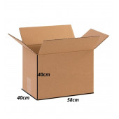 Karton Boş Koli Taşıma Ev Kolisi Çift Oluklu 10 Adet 40X58X40 thumbnail 2