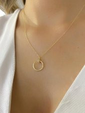 8 Ayar Çivi Model Günlük Şık Altın Kolye 1,54 gr thumbnail 2