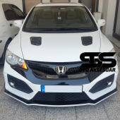 Honda Civic FD6 Uyumlu Piano Black Kaput Üstü Havalandırma Izgarası - 1