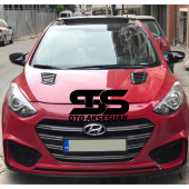 Hyundai i30 Uyumlu Piano Black Kaput Üstü Havalandırma Izgarası - 1