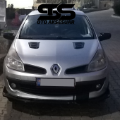 Renault Clio 3 Uyumlu Piano Black Kaput Üstü Havalandırma Izgarası thumbnail 1
