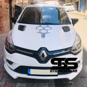 Renault Clio 4 Uyumlu Piano Black Kaput Üstü Havalandırma Izgarası - 1