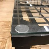 Yapışkanlı Cam Tutucu Şeffaf 10 mm 50Li Mobilya Raf Ses Tutucu - 3