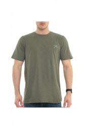Erkek T-shirt Gravıs Haki S - 1