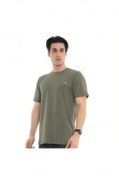 Erkek T-shirt Gravıs Haki S - 2