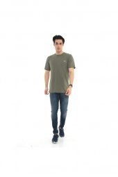 Erkek T-shirt Gravıs Haki S - 5