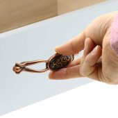 Çekmece Dolap Kapak Kulpu Kulbu 128 mm Antik Bakır Metal Kulp (4 ADET) - 3