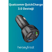 OTO 3'LÜ USB ŞARJ CİHAZI - SİYAH - 2