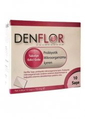Denflor Probiyotik Mikroorganizma Içeren Takviye Edici Gıda 10 Şase 8699956000404 - 1