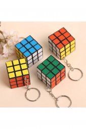 Zeka Küpü Mini Anahtarlık , Rubik Zeka Küpü (sabır Küpü) 3x3 cm - 1 Adet - 2