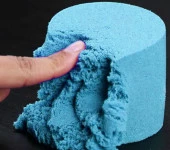 Kinetik kum 1kg - Mavi Renk thumbnail 3