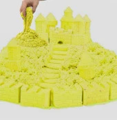 Kinetik kum 1kg - Sarı Renk thumbnail 1