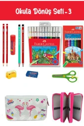 Kırtasiye Seti İkili Flamingo Kalem Kutulu 11 Parça Okul Seti :3 - 1