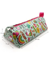 Kalem Kutusu Üçgen Unicorn Kalemkutu Jumbo Vegan Deri Kalemlik thumbnail 4