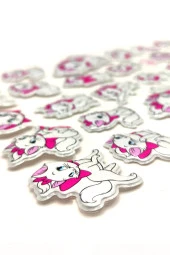 Sticker Kabartmalı A4 Boyutunda Stiker Defter, Planlayıcı Etiket (Lim055) - Sevimli Kedi - 2