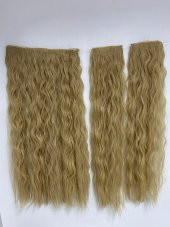 Saman Sarısı Afro Dalgalı – 65cm 190 gr. FİBER SENTETİK Çıt Çıt – Renk No:22A - 1
