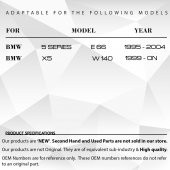 BMW 5 Serisi E39, X5 E53 için Sunroof Halat Ucu - 8
