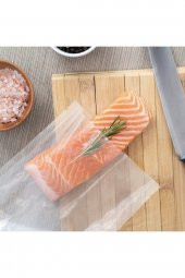 25x35 Cm Şeffaf Düz 73 Adet 1 Kg Vakum Poşeti, Profesyonel Endüstriyel Tip Vakum Poşeti - 2