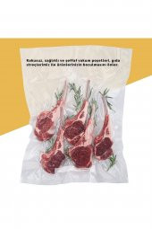 25x35 Cm Şeffaf Düz 73 Adet 1 Kg Vakum Poşeti, Profesyonel Endüstriyel Tip Vakum Poşeti - 5