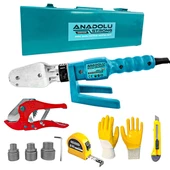 Anadolustrong ANS1026 PPRC Boru Kaynak Mini Makina Seti (3Metre,Eldiven ve Falçata  Hediye) - 5