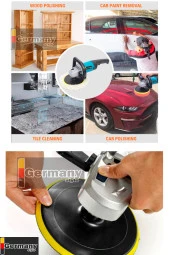 Germany Style GRM-PRO-2002M 6 Kademe Devir Ayarlı Zımpara Polisaj Pasta Cila Ve Parlatma Makinası - 4