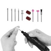 Anadolustrong 3 Kademeli Şarjlı Mini Taşlama Gravür Dremel Seti 10 Parça Taşıma Çantası - 3