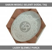 Sahi Aksesuar Selenit Doğal Taş Lazer İşlemeli Parça 7 cm - 1