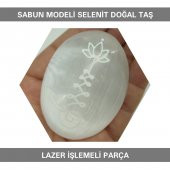 Sahi Aksesuar Selenit Doğal Taş Lazer İşlemeli Parça 7 cm - 1