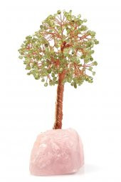 Sahi Aksesuar Pembe Kuvars - Zebercet Doğal Taş Tel Sarmalı Tasarım Ağaç - 1