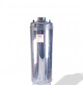 Paslanmaz Termosifon basınçlı Katı Yakıt Soba Boyu :110 cm üst kazanı,  Banyo Sobası  üst kazanı - 1