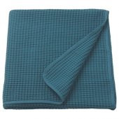 Tek Kişilik Yatak Örtüsü, Koyu Mavi MeridyenDukkan 150x250 Cm %100 Pamuk Yatak Örtüsü - 3