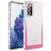 Galaxy S20 FE Kılıf Simli ve Renk Geçiş Tasarımlı Lens Korumalı Zore Park Kapak - 6
