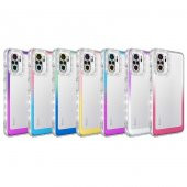 Xiaomi Redmi Note 10 Kılıf Simli ve Renk Geçiş Tasarımlı Lens Korumalı Zore Park Kapak - 2