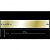 40 mm x 2800 mm Altın Sibu Aynalı Pleksi Şerit Mobilya Süsü - 1