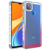 Xiaomi Redmi 9C Kılıf Simli ve Renk Geçiş Tasarımlı Lens Korumalı Zore Park Kapak - 6