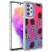 Galaxy A53 5G Kılıf Kamera Korumalı Renkli Desenli Sert Silikon Zore Korn Kapak - 5