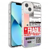 Apple iPhone 13 Kılıf Kamera Korumalı Renkli Desenli Sert Silikon Zore Korn Kapak - 5