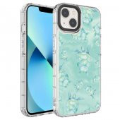 Apple iPhone 13 Kılıf Kamera Korumalı Renkli Desenli Sert Silikon Zore Korn Kapak - 9