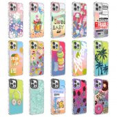 Apple iPhone 13 Pro Max Kılıf Kamera Korumalı Renkli Desenli Sert Silikon Zore Korn Kapak - 2