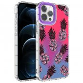 Apple iPhone 13 Pro Max Kılıf Kamera Korumalı Renkli Desenli Sert Silikon Zore Korn Kapak - 6