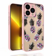 Apple iPhone 13 Pro Kılıf Desenli Kamera Korumalı Parlak Zore Nora Kapak - 3
