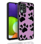 Galaxy A22 4G Kılıf Desenli Kamera Korumalı Parlak Zore Nora Kapak - 5