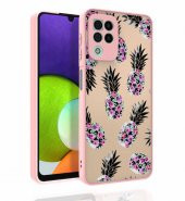 Galaxy M22 Kılıf Desenli Kamera Korumalı Parlak Zore Nora Kapak - 3