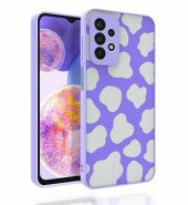 Galaxy A23 Kılıf Desenli Kamera Korumalı Parlak Zore Nora Kapak - 8
