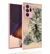 Galaxy Note 20 Ultra Kılıf Desenli Kamera Korumalı Parlak Zore Nora Kapak - 6